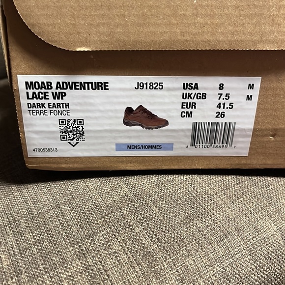 Merrell Moab Adventure shoes men's 8 .. new in box - Picture 2 of 10